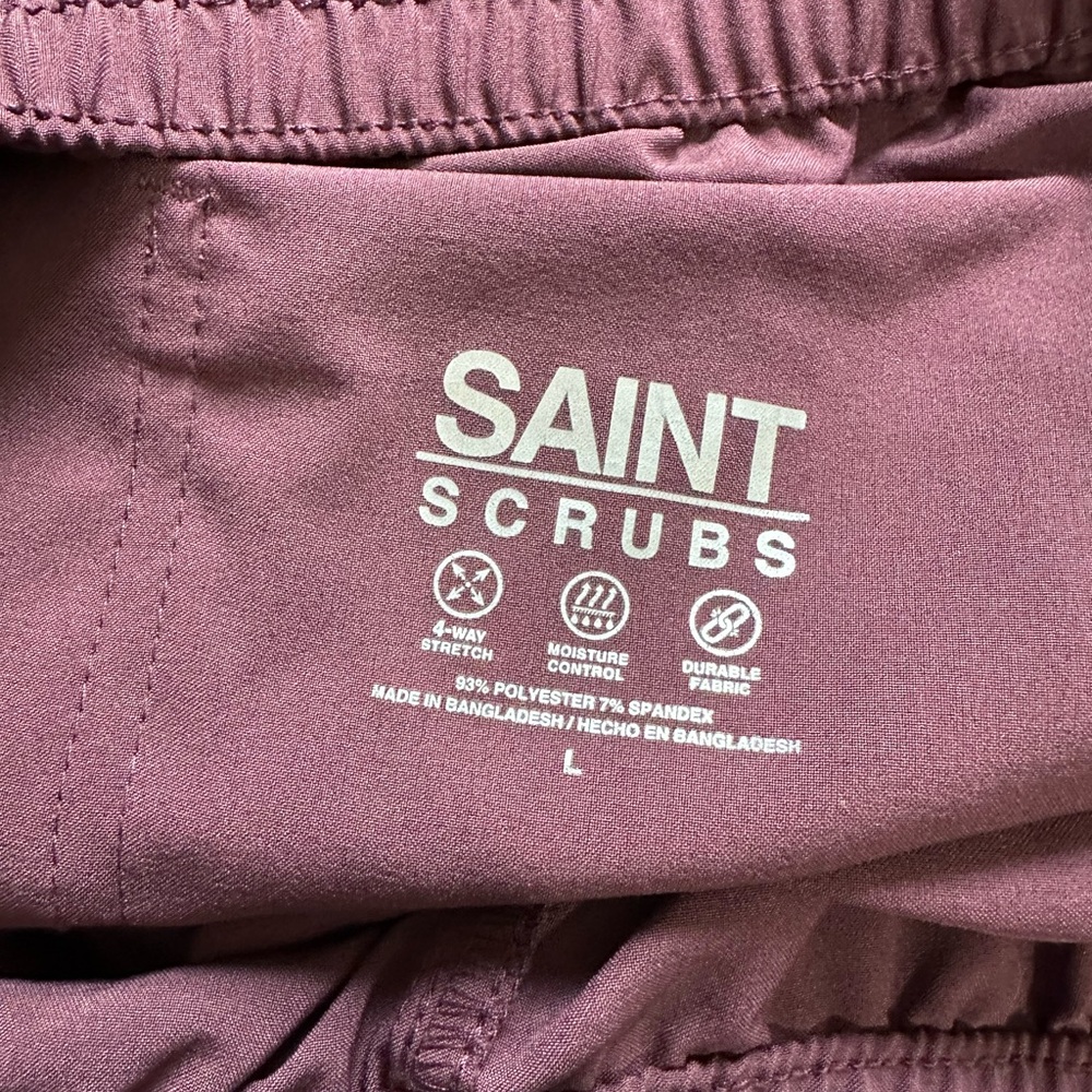 SAINT Scrubs Women's Mauve Scrub Top